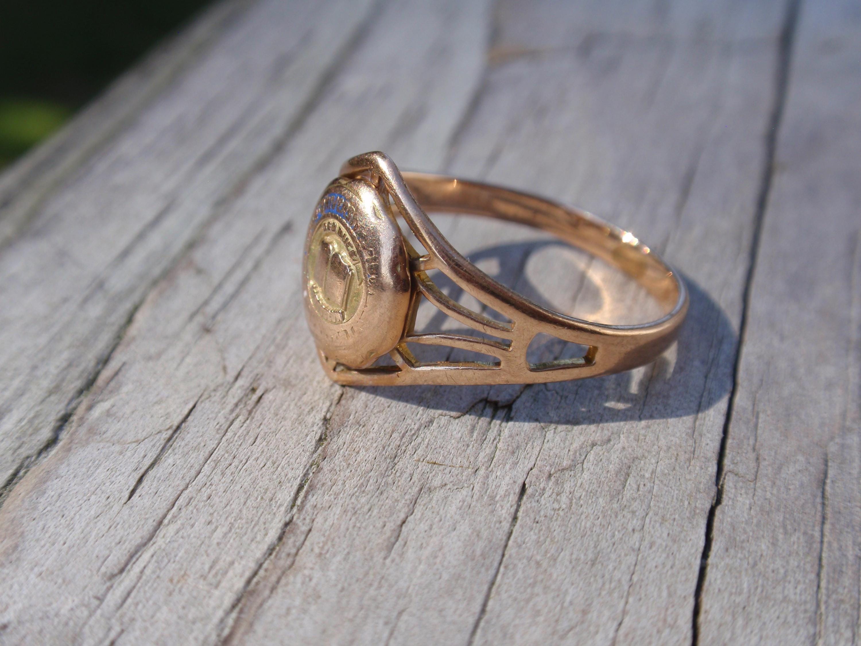 Blue Stone John Roberts 10k Ring 希少】JOHN ROBERTS 10K 1971