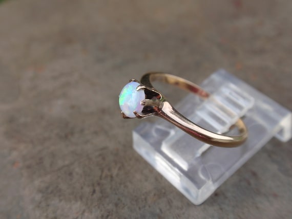 Victorian Opal Engagement Ring , Ostby Barton, Da… - image 4