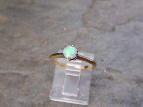 Victorian Opal Engagement Ring , Ostby Barton, Da… - image 3