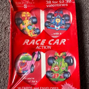 Paquete de 38 tarjetas de felicitación de San Valentín con motivos estadounidenses de época. ¡Aviones Jet Sets! Tarjetas para niños y para profesores. No me olvides. Fabricadas en EE. UU.