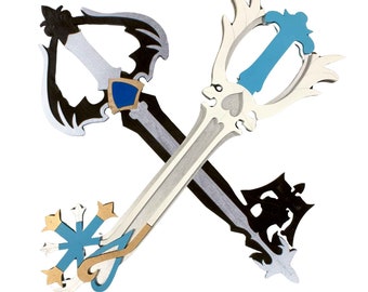 23&quot; Oathkeeper and/or Oblivion Keyblades, Kingdom Hearts Cosplay Replica Costume Prop