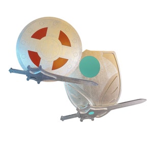 Petite Sized: He-Man or She-Ra Shield or Sword and Shield Set | Master Of Universe Kids Costume Dress Up Party