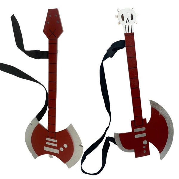 Petite Sized Marceline's or Marshall Lee Axe Guitar from Adventure Time Cosplay Replica Costume Prop