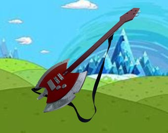 34" Adult Marceline's Axe Guitar from Adventure Time Cosplay Replica Costume Prop