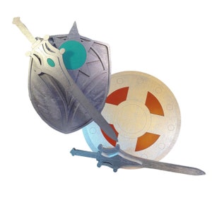 He- Man or She-Ra Shield or Shield and Sword Set | Masters of the Universe Cosplay Replica Costume Prop