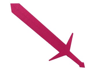 Réplica de cosplay de Hora de Aventuras / Espada de cristal rosa de Fionna / Accesorio de disfraz de madera