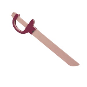 Petite Sized Rose Quartz Sword | Wooden Cosplay Replica Costume Prop | Kids Costume Party Dress Up