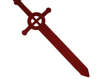 X-Large Finn's Demon Blood Sword or Fionnas Pink Crystal Sword from Adventure Time Cosplay Replica Costume Prop