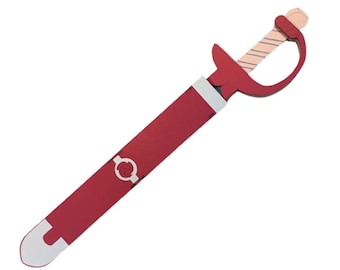 Réplica de espada y vaina de cuarzo rosa extragrande / Accesorio para disfraz de cosplay de Steven Universe