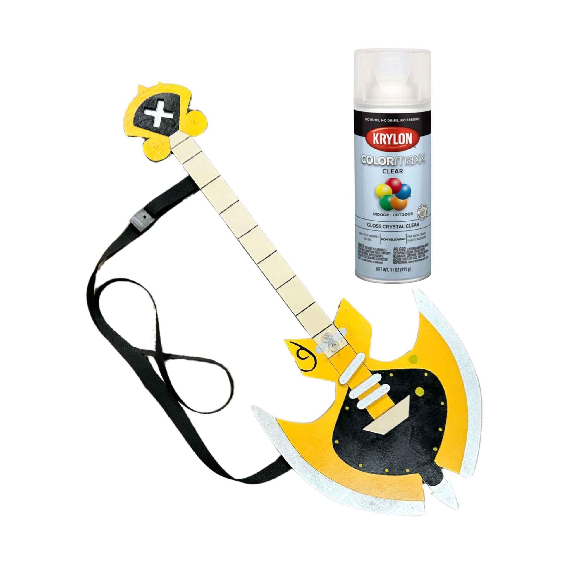 Hazbin Hotel Adam's Guitar | Wooden Cosplay Prop | Hazbin Hotel