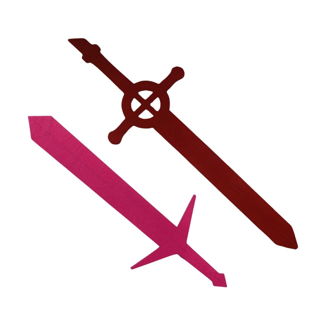 アドベンチャー・タイムのフィンの悪魔の血の剣またはフィオナのピンク