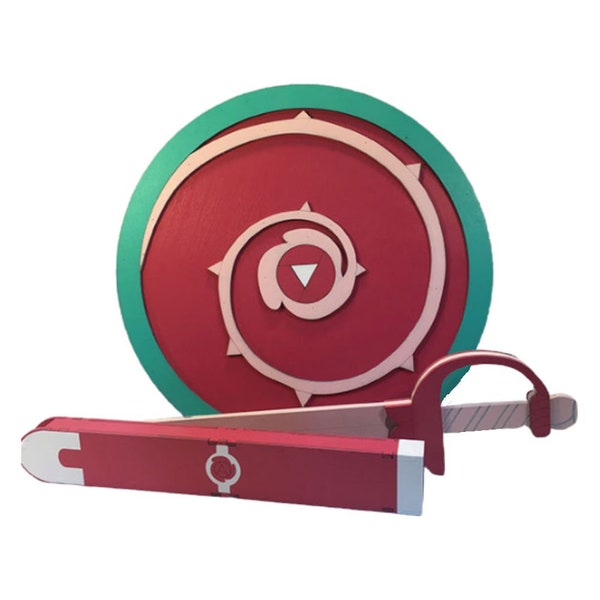 Steven Universe Shield or Full Rose Quartz Cosplay Set | Shield, Sword, Scabbard | Cosplay Replica Costume Prop