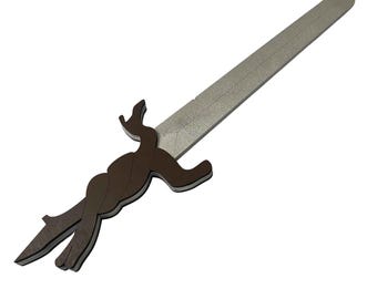 Adventure Time Cosplay Replica Prop | Finn's Root Sword | Wooden Costume Accessory