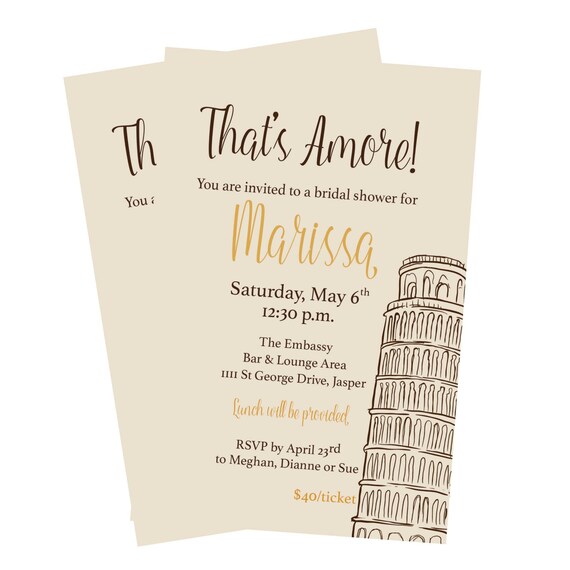 Italian Themed Invitations 9