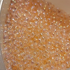 Miyuki 11/0 Transparent Pink Blush seed beads. 10gm. ea.