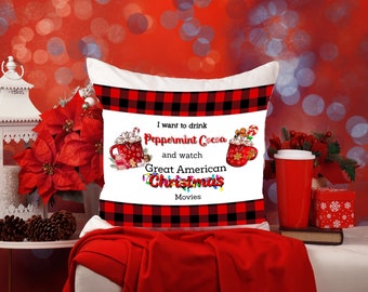 Hot Cocoa and Great American Christmas movies -  DIGITAL DOWNLOAD ONLY - High rez images for sublimation