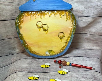 Hunny Pot Alternative Guest Book - DIGITAL DOWNLOAD only - SVG files for laser cutting machines