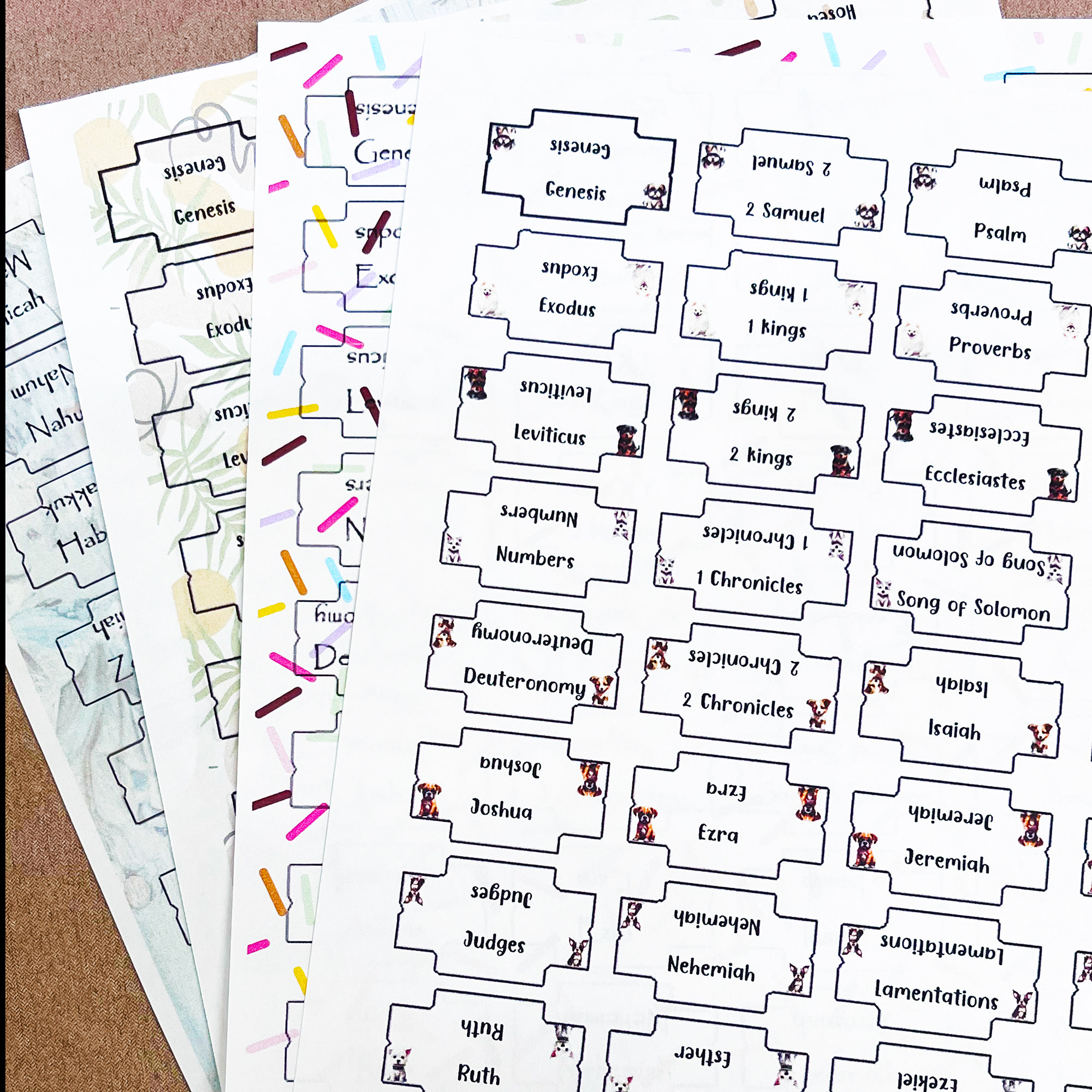 Digital Download Customizable Bible Tabs Print Then Cut and Print Only ...