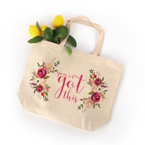 You&#39;ve Got This Tote Bag, Chemotherapy Gift Bag, Cancer Gift Bag, Cancer Tote Bag, Chemo Gift Bag,