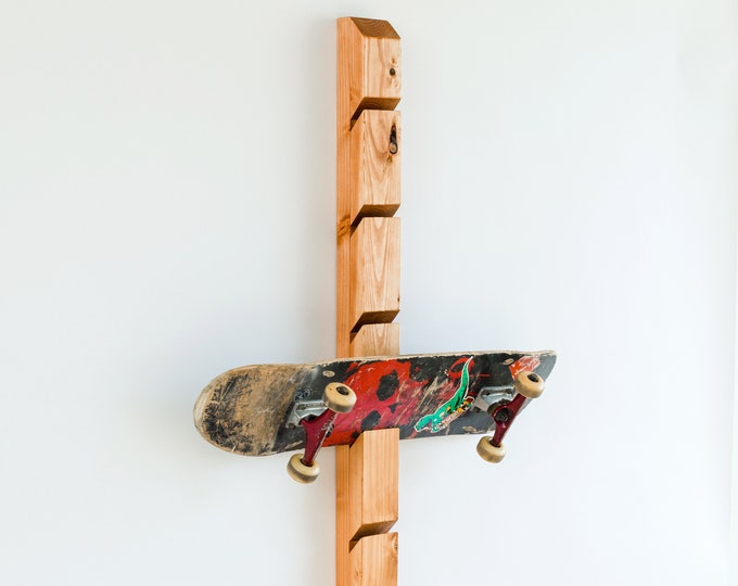 Skateboard Rack Wall Mounted Holder & Organizer Skateboard Display Rack
