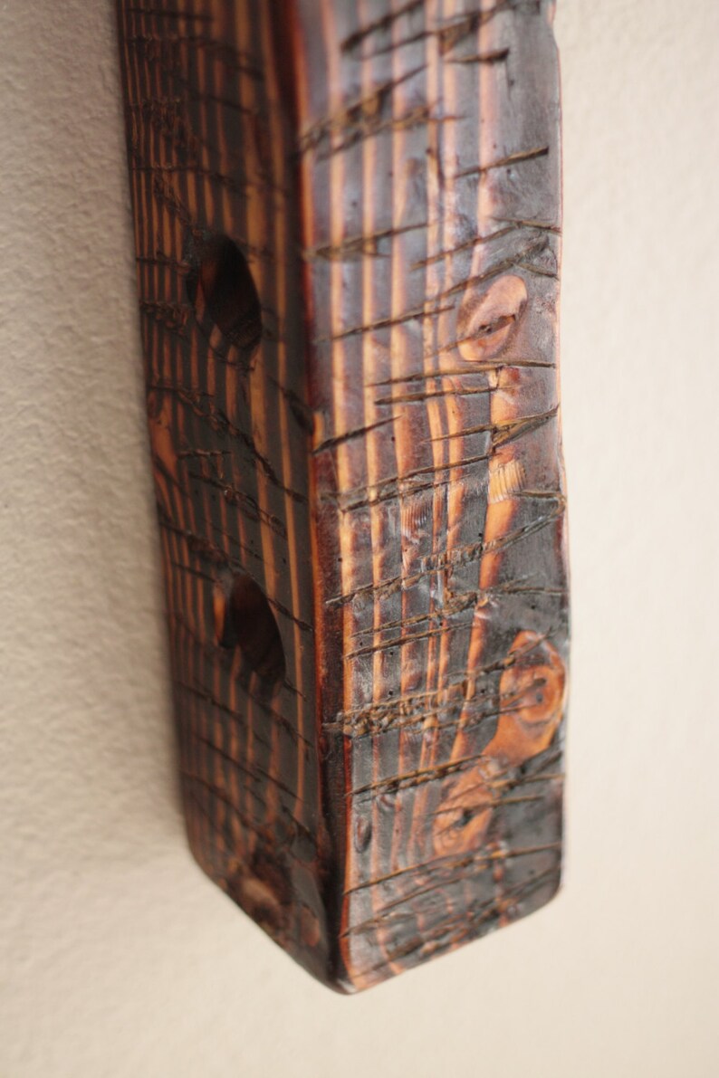 Rustic Wine Rack Wall Mounted  Vertical Wine Rack  Wooden image 6