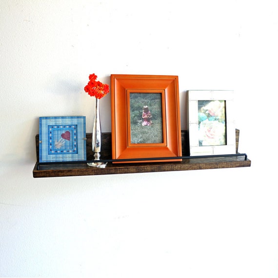 Narrow Picture Ledge Shelf Photo Ledge Gallery Shelf Etsy
