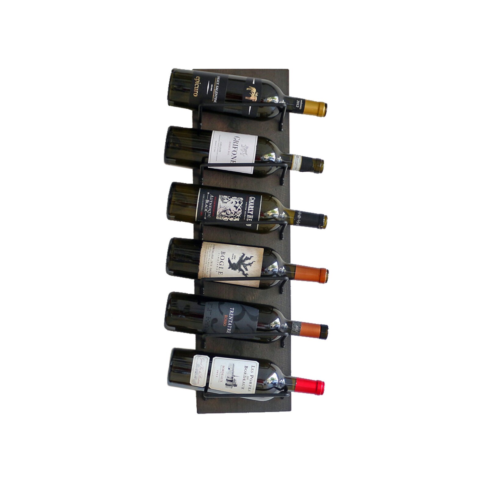 Wood Wine Rack / Wall Mounted Vertical Wine Rack and Bottle Etsy