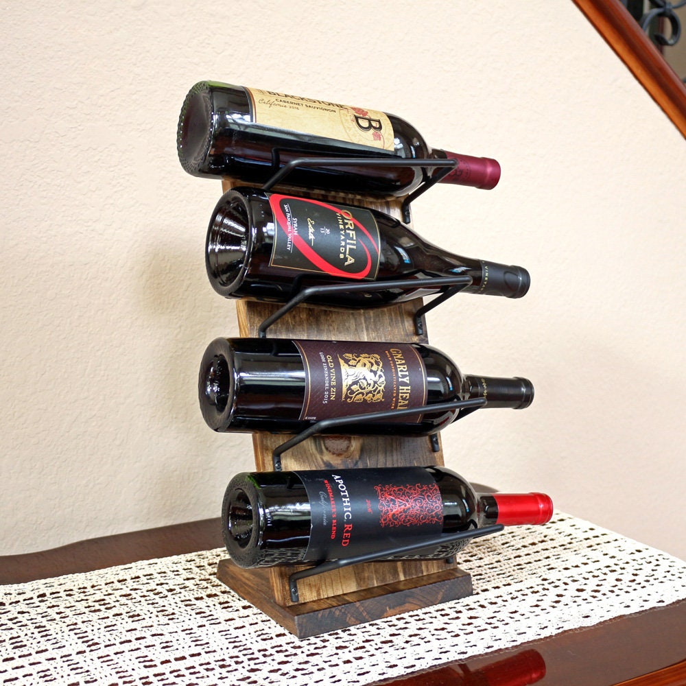 Countertop Wine Rack Tabletop Wine Rack Display Unique Etsy