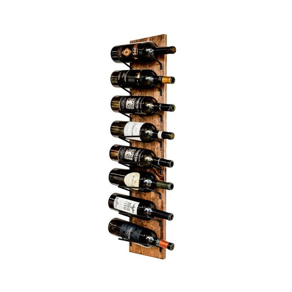 Rustic Wine Rack Wall Mounted Bottle Holder Display - Wine Holder For Wall Rustic Wine Rack Wall Mounted Bottle Holder Display - Wine Holder For Wall