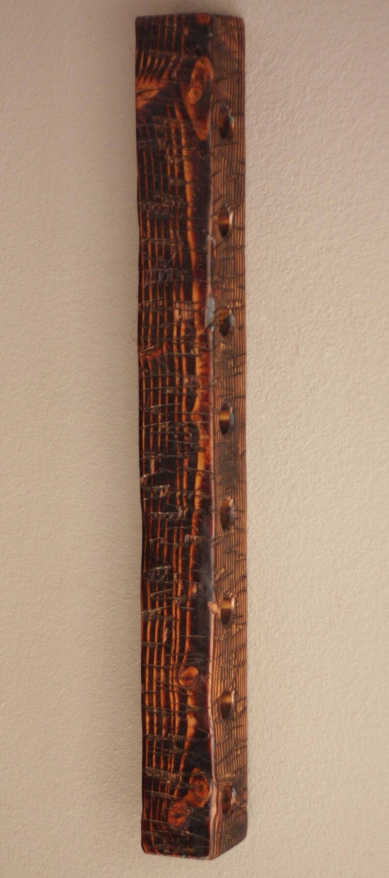 Rustic Wine Rack Wall Mounted  Vertical Wine Rack  Wooden image 7