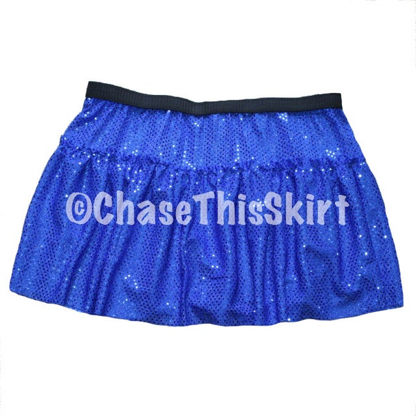 Royal Blue Sparkle Running Skirt