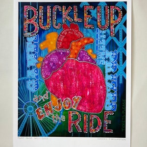 Fast Pass No 1 2023 hand embellished giclee one of a kind