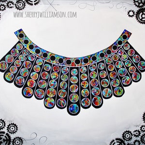 Dissent Collar Ruth Bader Ginsburg 5x7 matted for 8x10 matted print