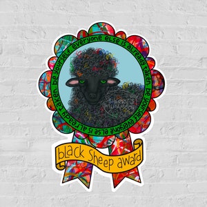 Black Sheep Award vinyl sticker