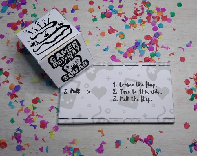 Bombfetti Party Card. Exploding Confetti Birthday Wishes Card. Party in ...
