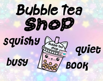 Squishy Bubble tea shop busy quiet book PDF Download.