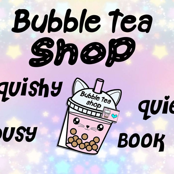 Squishy Bubble tea shop busy quiet book PDF Download.