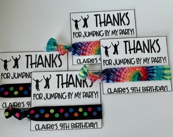 Trampoline Park Birthday Goodie bag favors Jump Birthday Party Favor: Jump Park Themed favors  Favors for girls