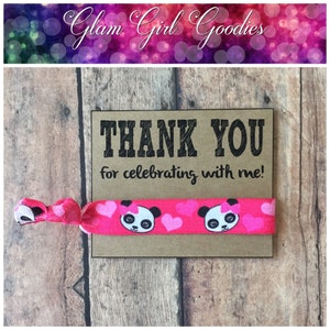 Panda Bear Birthday,Panda Bear party, Baby Shower Panda bear theme,lPanda Beartheme ,Panda theme birthday,Panda bear hair tie favors,