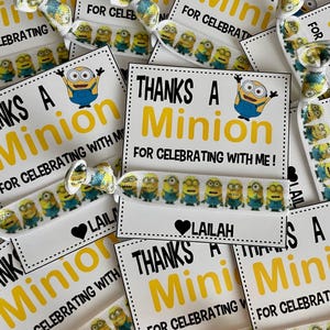 Minion Birthday Party Favors Minion Yellow guy Minion hair tie