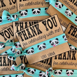 Panda Bear Birthday,Panda Bear party, Baby Shower Panda bear theme,lPanda Beartheme ,Panda theme birthday,Panda bear hair tie favors,