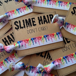 Slime Birthday Hair Don't Care favors girl slime birthday slime party Goodies