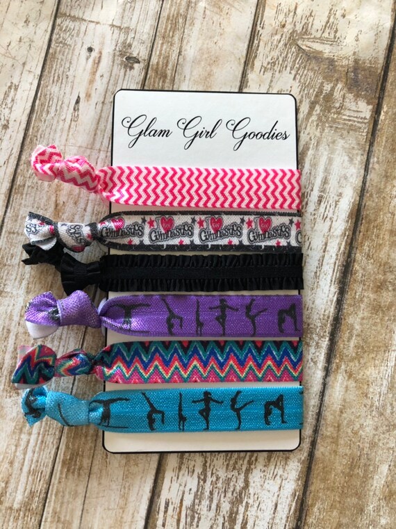 Gymnastics Favors And Giftsgymnastics Hair Tiespurple Etsy