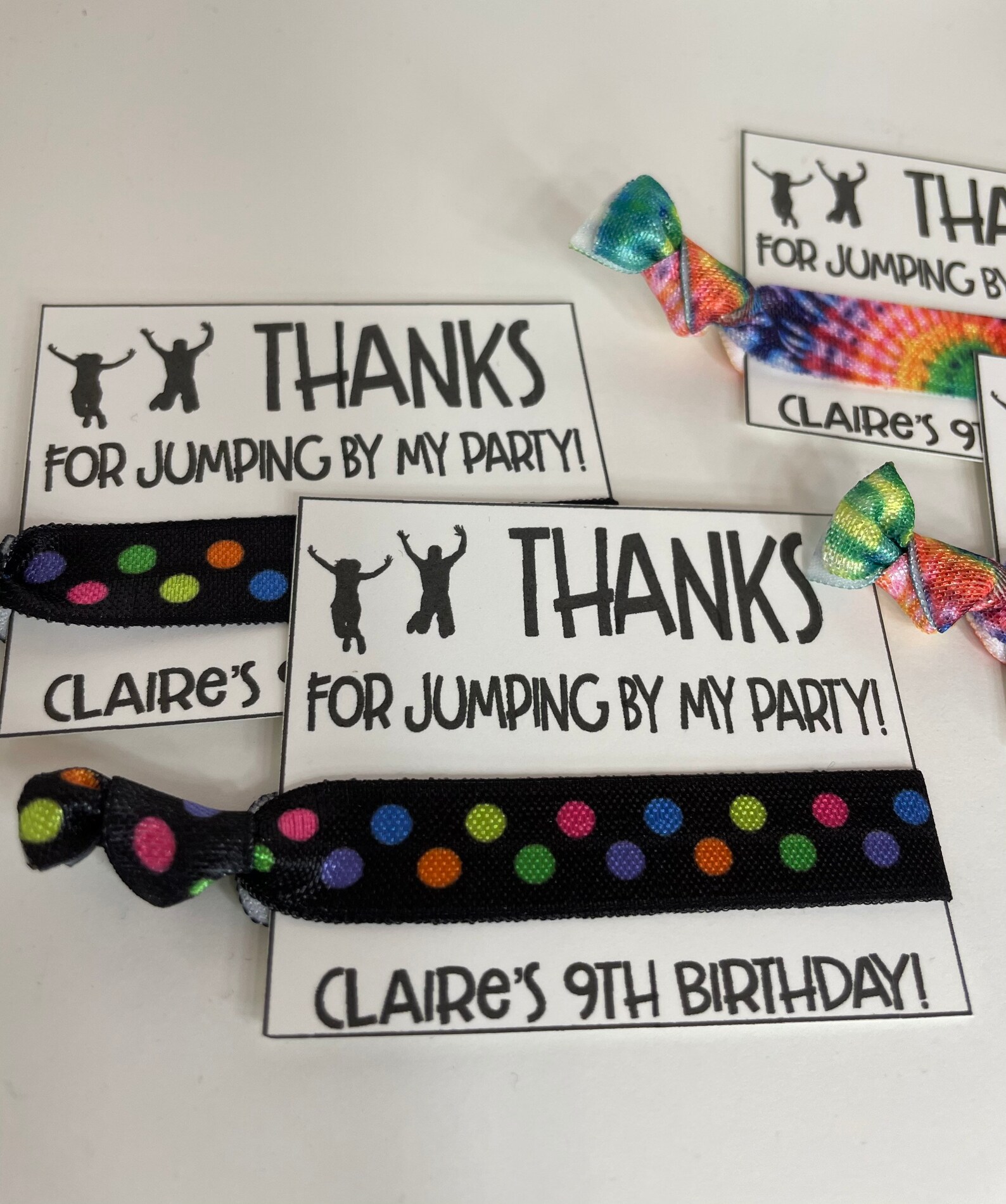 Jump Birthdayjump Party Hair Tie jump Party Favorsgirl Jump Etsy
