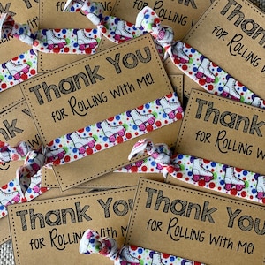 Roller Skate Hair Tie Party Favors: Personalized Birthday Gift