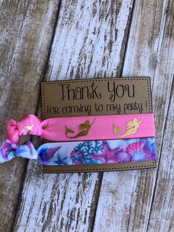 Mermaid Party Favors for Kids Birthday Mermaid Hair Ties