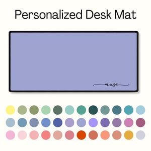 Personalized Desk Mat, Custom Desk Mat, Aesthetic Customized Color Mousepad, Cute Deskmat, Extra Large Gaming Mouse Pad, Desk Accessories