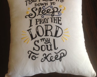 Last Ride Reading Pillow Now I lay me Last Ride Reading Pillow Now I lay me