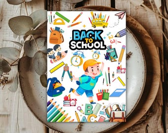 Back to School Invitation, Editable Kids Party Invite, Printable Classroom Celebration Card, School Event Digital Download
