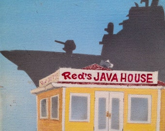 Acrylic  - Fleet Week at Red's Java House, San Francisco
